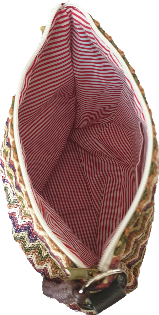 Chevron Pattern Straw Bag Isabella The Label Contourz Studio