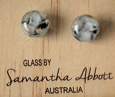Samantha Abbott Glass Stud Earrings