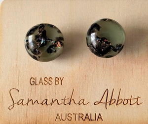 Samantha Abbott Glass Stud Earrings