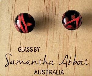 Samantha Abbott Glass Stud Earrings