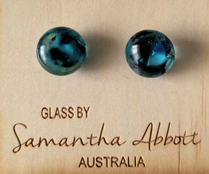 Samantha Abbott Glass Stud Earrings
