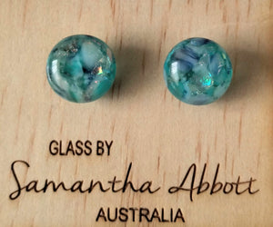 Samantha Abbott Glass Stud Earrings