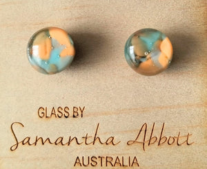 Samantha Abbott Glass Stud Earrings