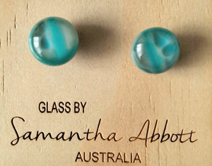 Samantha Abbott Glass Stud Earrings