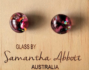 Samantha Abbott Glass Stud Earrings