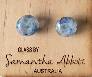 Samantha Abbott Glass Stud Earrings