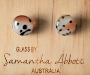 Samantha Abbott Glass Stud Earrings