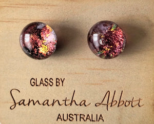 Samantha Abbott Glass Stud Earrings