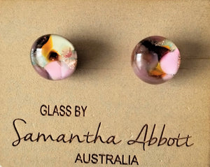 Samantha Abbott Glass Stud Earrings