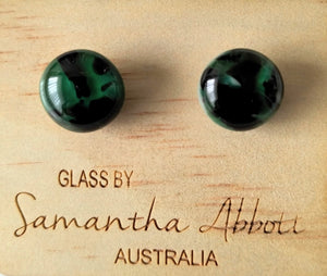 Samantha Abbott Glass Stud Earrings