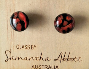 Samantha Abbott Glass Stud Earrings