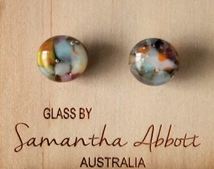 Samantha Abbott Glass Stud Earrings