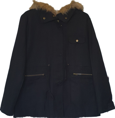 Sherpa Lined Parka With Faux Fur Trimmed Hood Dream Fashion House