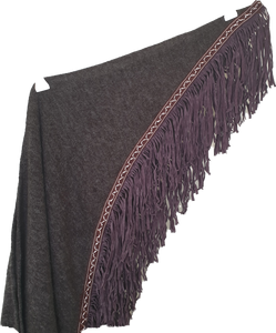 Triangle Shawl/Scarf With Fringe