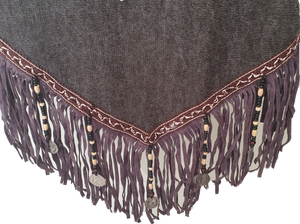 Triangle Shawl/Scarf With Fringe 