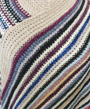 Load image into Gallery viewer, Stripe Pattern Fringe Poncho Zizu 