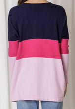 Load image into Gallery viewer, Magenta Venice V Neck Knit Top Love Lily The Label 