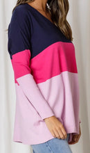 Load image into Gallery viewer, Magenta Venice V Neck Knit Top Love Lily The Label 
