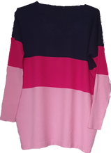 Load image into Gallery viewer, Magenta Venice V Neck Knit Top Love Lily The Label 