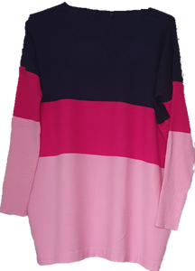 Magenta Venice V Neck Knit Top Love Lily The Label 