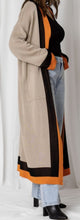 Load image into Gallery viewer, Kendall Tri Colour Knit Maxi Cardi Minimalist Collective 