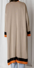 Load image into Gallery viewer, Kendall Tri Colour Knit Maxi Cardi Minimalist Collective 