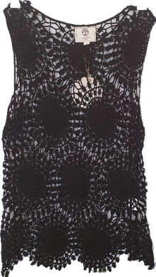 Crochet Design Lace Look Sleeveless Top Isabella Collection