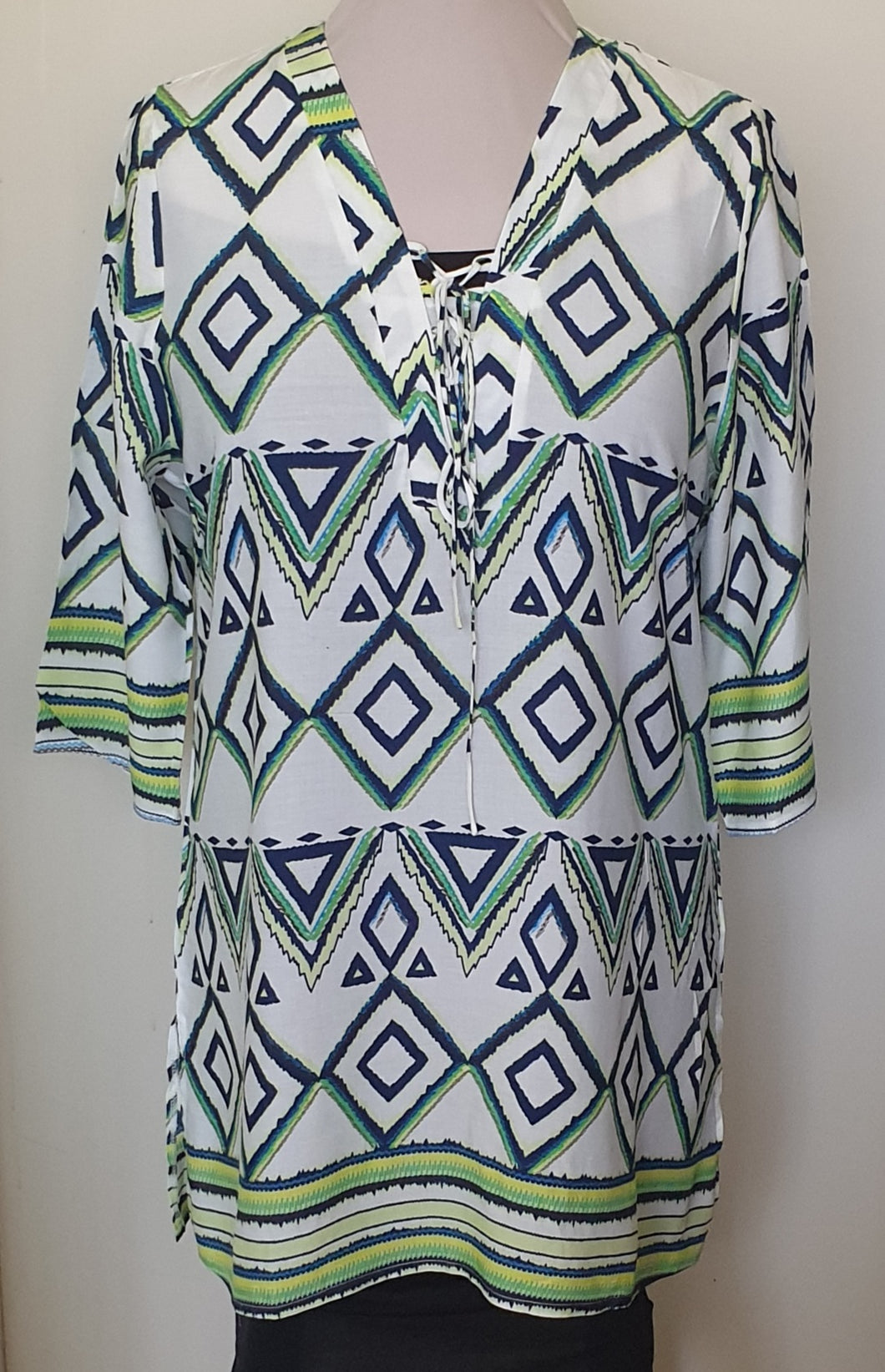 Retro Inspired Lace Up Front Tie Top Isabella Boho 
