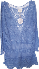 Load image into Gallery viewer, Lace Up Front Crochet Dress Isabella Boho