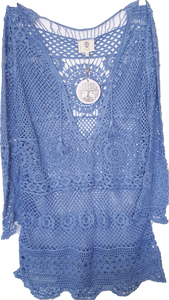 Lace Up Front Crochet Dress Isabella Boho