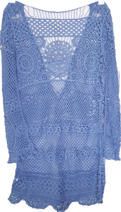 Lace Up Front Crochet Dress Isabella Boho