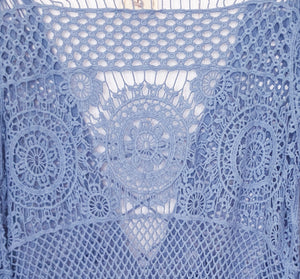 Lace Up Front Crochet Dress Isabella Boho