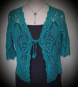 Front Tie Lace Look Bolero Shrug Isabella Boho 