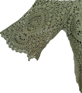 Front Tie Lace Look Bolero Shrug Isabella Boho 
