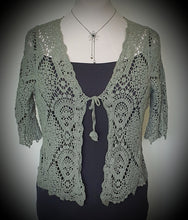 Load image into Gallery viewer, Front Tie Lace Look Bolero Shrug Isabella Boho 