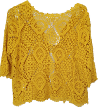 Load image into Gallery viewer, Front Tie Lace Look Bolero Shrug Isabella Boho 