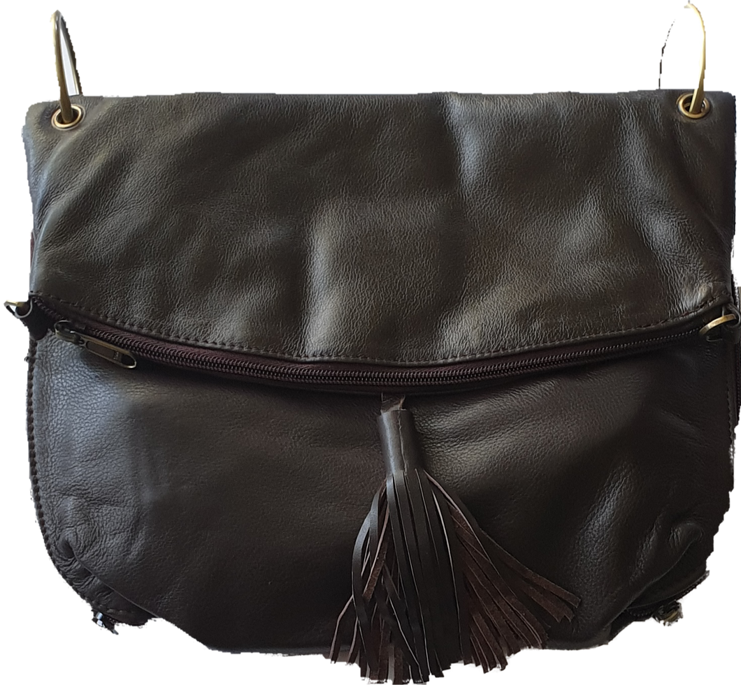 Foldover Leather Bag Munich The Design Edge 