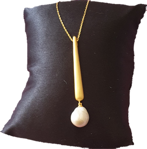 Chain Drop Pearl Necklace YiSu Design 