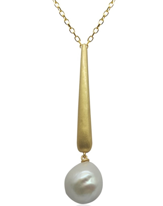 Chain Drop Pearl Necklace YiSu Design 