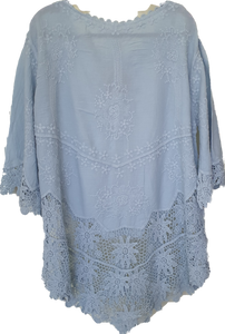 Cotton Top With Lace Detail Isabella The Label 
