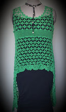 Load image into Gallery viewer, Retro Inspired Lace And Crochet Hi Low Hem Top Isabella The Label 