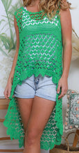 Load image into Gallery viewer, Retro Inspired Lace And Crochet Hi Low Hem Top Isabella The Label 