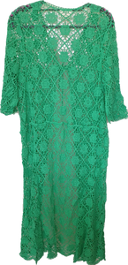 Crochet Open Front Vest With Seam Detail Isabella The Label 