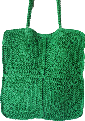 Crochet Look Straw Tote Bag Paisley The Label 