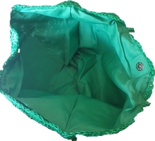Load image into Gallery viewer, Boat Shape Straw Bag Paisley The Label 