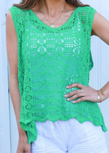 Load image into Gallery viewer, Lace Look Sleeveless Top Isabella The Label 