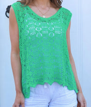 Load image into Gallery viewer, Lace Look Sleeveless Top Isabella The Label 