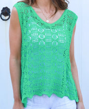 Load image into Gallery viewer, Lace Look Sleeveless Top Isabella The Label 