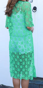 Crochet Open Front Vest With Seam Detail Isabella The Label 