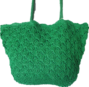 Boat Shape Straw Bag Paisley The Label 